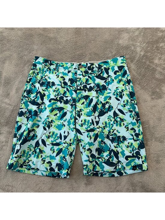 adidas Other - Adidas Ultimate Floral Performance Golf Shorts Men's 38 Blue Colorful